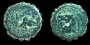 セレウキッド王国、デメトリオス1世青銅?、紀元前162-150年 象の馬 古代コイン(3)