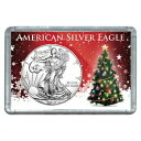 2017 $1 アメリカン シルバー イーグル クリスマス ツリー デザイン ホリデー ホルダー