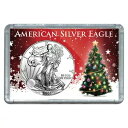 2002 $1 アメリカン シルバー イーグル クリスマス ツリー デザイン ホリデー ホルダー