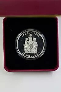 カナダ王立造幣局 2016 $25 カナダの国章 - 純銀のピードフォルト