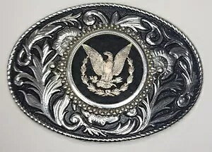 モーガン シルバー ダラー ベルト バックル カットアウト リバース コイン