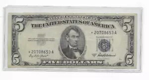 $5 5 ドル銀貨証明書 1953 シリーズ A 