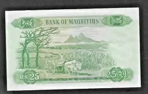 WORLD RESOURCE【KING店】のモーリシャス 1967 Rs25 EARIEST IMPRESSION SIG 1.プレフィックス A/1、未流通｜アングル2