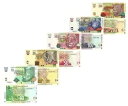 南アフリカ セット 5 個 10、20、50、100、200 ランド 2005 P 128 129 130 131 132 UNC
