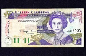 東カリブ海諸国 50ドル 1993 P-29v
