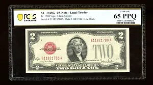 DBR 1928-G $2 ˡп1508 EA ֥å PCGS-B 65 PPQ ꥢ E11821780A