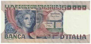 50000 リラ BANCA D'ITALIA VOLTO DI DONNA 02/11/1982 FDS-/FDS