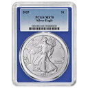 プレセール - 2025 $1 1 オンス アメリカン シルバー イーグル PCGS MS70 ブルー ラベル ブルー フレーム