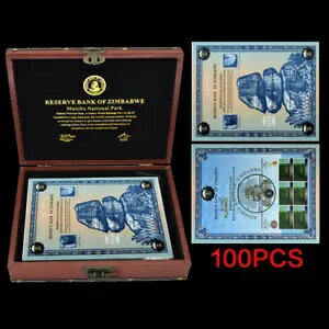 100 ピース/箱 1 Googol コンテナ ジンバブエ紙幣証明書メモリノート