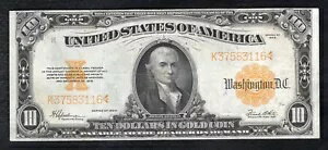 FR 1172 1922 $10 ドル「ヒレガス」ゴールド証明書紙幣 非常に上質+