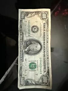 1990 年 100 ドル紙幣のエラー