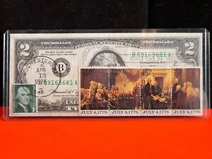 2 ドル 1976 年 1 日目のスタンプ 独立宣言のキャンセル