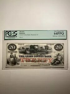Union County Bank Plainfield NJ $20 1859 ǯ 9  12  Ĥ ٥꡼祤 