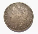 1878-P モーガン $1 シルバー ダラー コイン フィラデルフィア ミント ブロークン O イン ゴッド ヴァム ダーク T