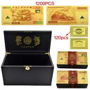 新年の贈り物 1200 枚 100 万ドル 中国ドラゴン ゴールド紙幣