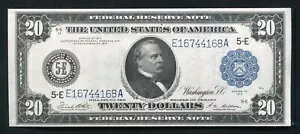 FR。 983a 1914 $20 フランス連邦準備制度理事会メモ、バージニア州リッチモンド、未配布について