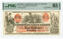 1861年 $10 アメリカ連合国 CT-22 PMG 65EPQ (L4300)