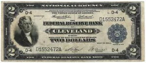 Fr 759 1918 $2 クリーブランド FRBN 戦艦