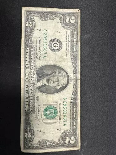 US $2 2 ドル紙幣 1976 シリーズはよく流通しています。良好な状態