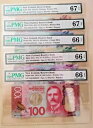 5 枚セット 2003-09 ニュージーランド $5-$100 紙幣 UNC PMG 66-67 EPQ
