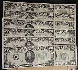 ???? Ϣˮ 20 ɥ 1934 FR-2054-D ꡼֥ UNC ( 12) 011824-1