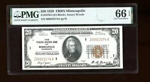 DBR 1929 $20 FRBN ߥͥݥꥹ Fr. 1870-I  PMG 66 EPQ ꥢ I00823274A