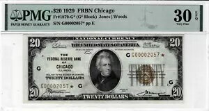 1929 ǯ $20 Ϣˮ*STAR*note () fr.1870-G*-PMG 30 EPQ-3 ٤!