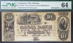 PMG 64 USA 1850 $10 륤.˥塼󥺻ʾ (+ ̵ 1 B/ʾ)#22317