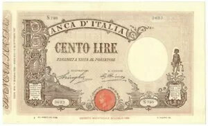 100  BARBETTI GRANDE B MATRICE LATERALE TESTINA FASCIO 11/06/1930 SP...