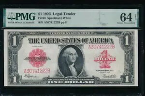 AC Fr 40 1923 $1 ˡ̲ߥåɥ PMG 64 EPQ UNC