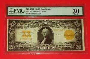 {USA 1922 $20 ɾ FR-1187 졼 VF-30 / S/N# K73946439 / !}