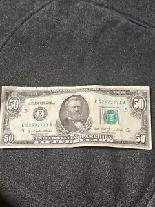 50 ドル紙幣 1988 年古い紙幣素敵な FRN DA ブロック紙通貨通貨文字 E