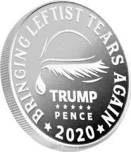 トランプ 1 オンス 0.999 シルバー ラウンド コインが再び左派の涙をもたらす