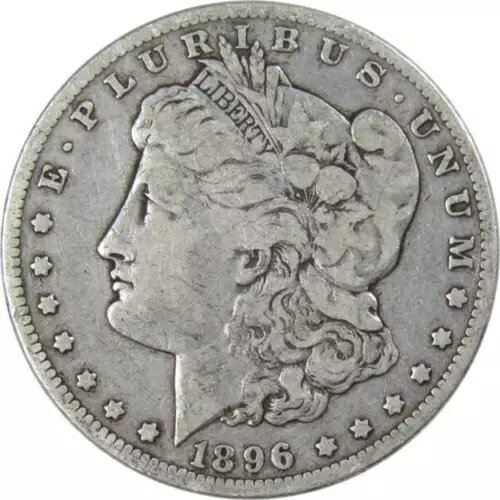 1896 O モーガン ダラー F ファイン 90% シルバー $1 米国コイン グッズ