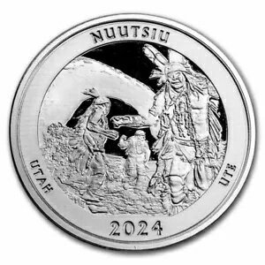 2024 1 オンス シルバー NATB ユタ アーチーズ国立公園 (箱/COA)