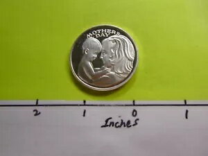 母の日 母と赤ちゃんのハクトウワシ 999 シルバーコイン K-26B