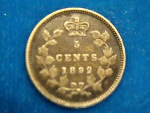 1892 カンダダ 5 セント ピース - 細部までこだわった素敵な天然コイン。(3)