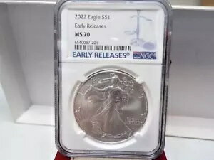 2022 年早期リリース シルバー イーグル $1 NGC MS70 # c 2181