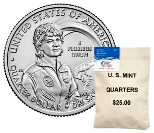 2022 P アメリカン レディース クォーター ドクター サリー ライド 100 コイン バッグ 未開封/未検索