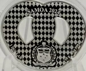 2024 $1 サモア プレッツェル 10 グラム 0.999 シルバー コイン #2270