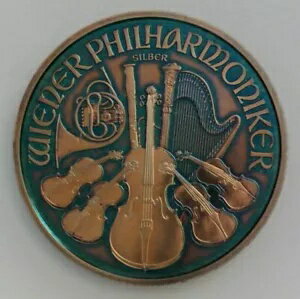 オーストリア・フィルハーモニー管弦楽団 - 人工カラフルな調色 - 1オンス .999 高級銀貨