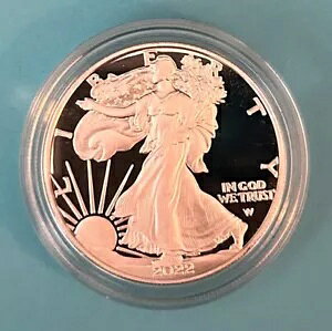 2022-W 1 オンス プルーフ アメリカン シルバー イーグル プルーフ コイン