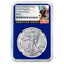 プレセール - 2025 (W) $1 アメリカン シルバー イーグル NGC MS70 FDI ブラック ラベル ブルー コア