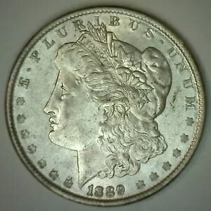 1889 モーガン シルバー ダラー $1 US タイプ コイン 未流通状態(3)