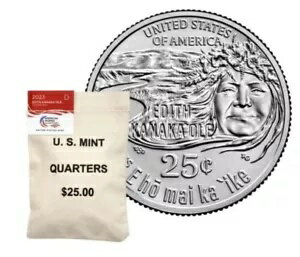 2023 D アメリカン レディース クォーター エディス カナカオレ 100 コイン バッグ 未開封/未検索
