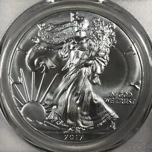 2017 ASE アメリカン シルバー $1。 PCGS