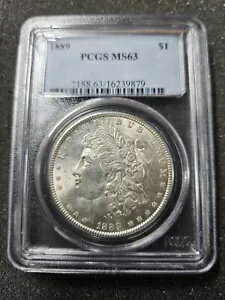 ?? 1889 モーガン リバティ/イーグル シルバー ダラー UNC $1 米国コイン PCGS MS63