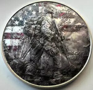 Military Fallen Heroes - アメリカン シルバー イーグル 1オンス 0.999 シルバー ドル コイン