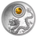 2016 誕生石 11 月 1/4 オンス ファイン シルバー コイン、スワロフスキー クリスタル付き