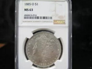 楽天WORLD RESOURCE【KING店】1885-O モーガン シルバー ダラー、NGC グレード MS-63。お得な情報。コインストアセール#6016